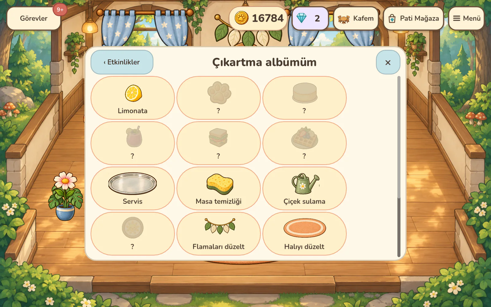 Pati Kafe çıkartma albümü ve etkinlikler